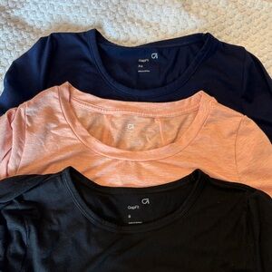 GAPfit Women's Long Sleeve Bundle - Dark Blue, Peach and Black